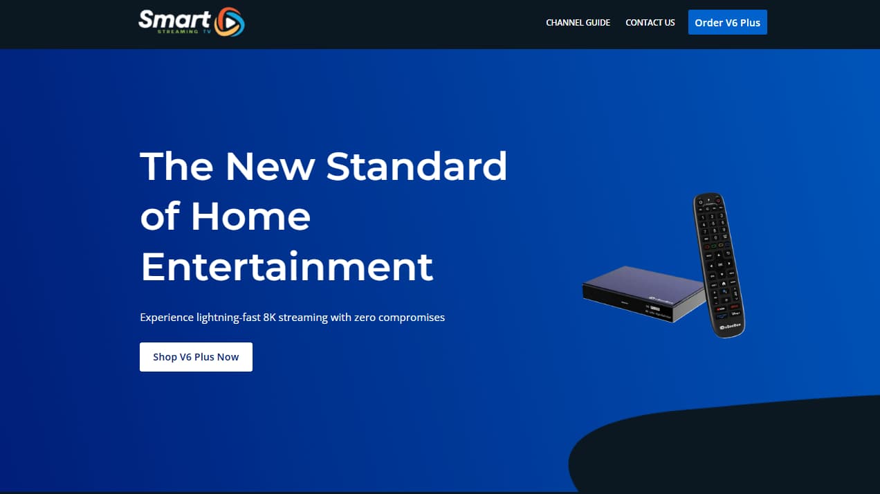 Smart Streaming TV website screenshot